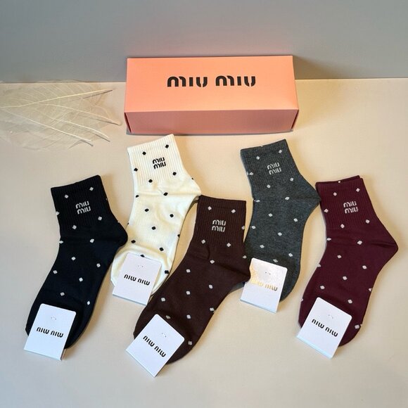 Miu Miu Accessories - Miu Miu Pure Cotton Socks